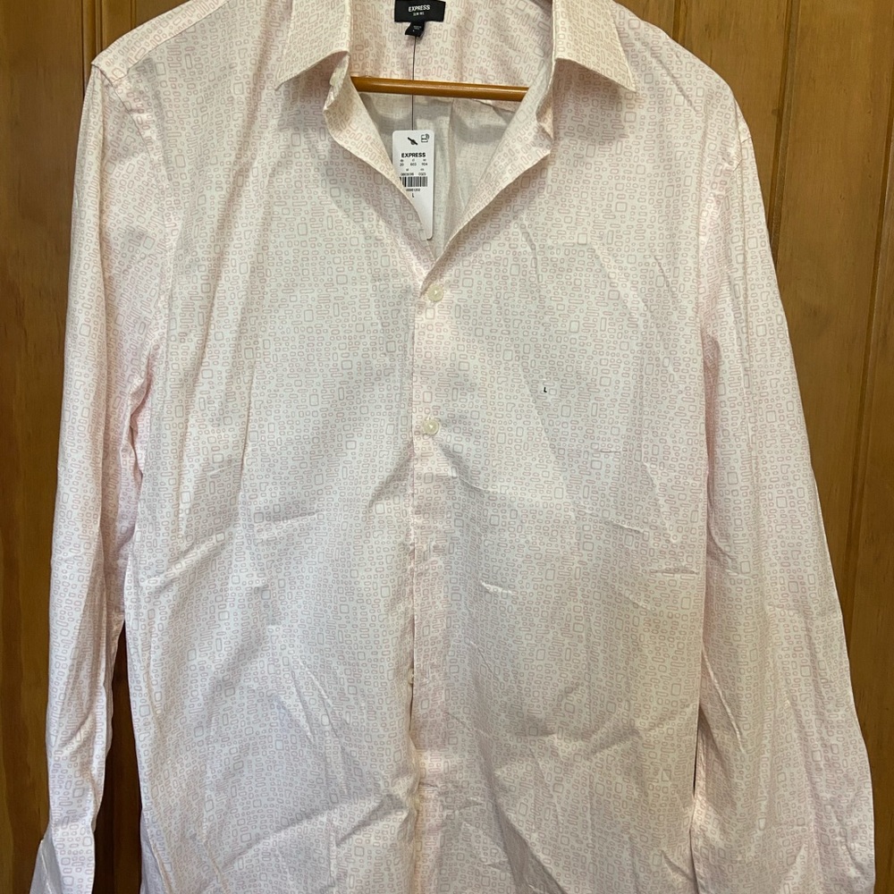 Men's Pink Patterned Shirt
